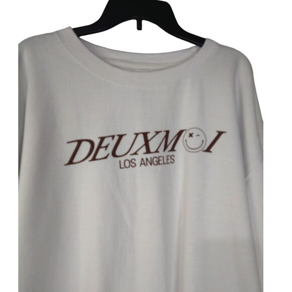 Deuxmerch Deuxmoi Sushi Bar Emoji Sweatshirt White Crewneck 3X Retro Graphic - Picture 3 of 8